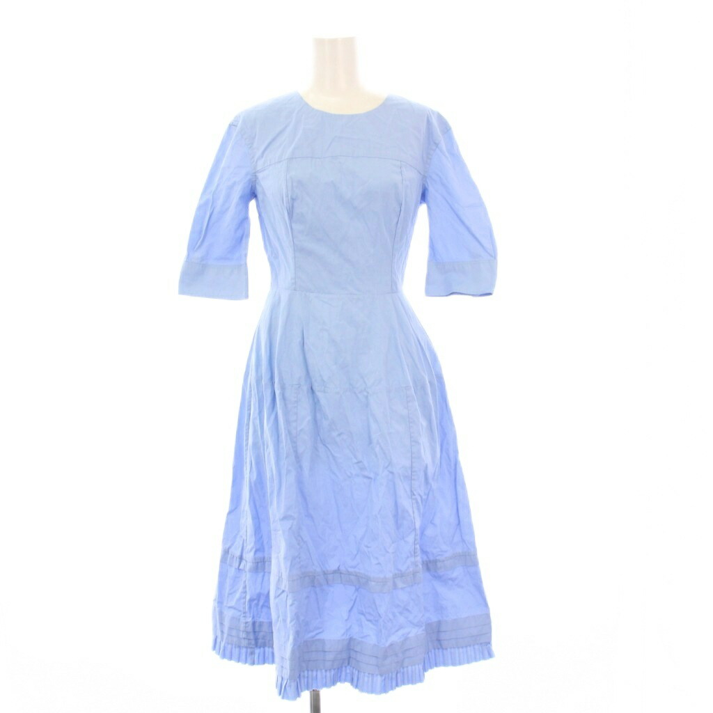 【中古】マルニ MARNI 24SS Iris Blue A-Line Midi Dress Aラインミディワンピース 半袖 ロング 38 水色 ABMA1220A0 UTC223 /KH レディース 【ベクトル 古着】 251207