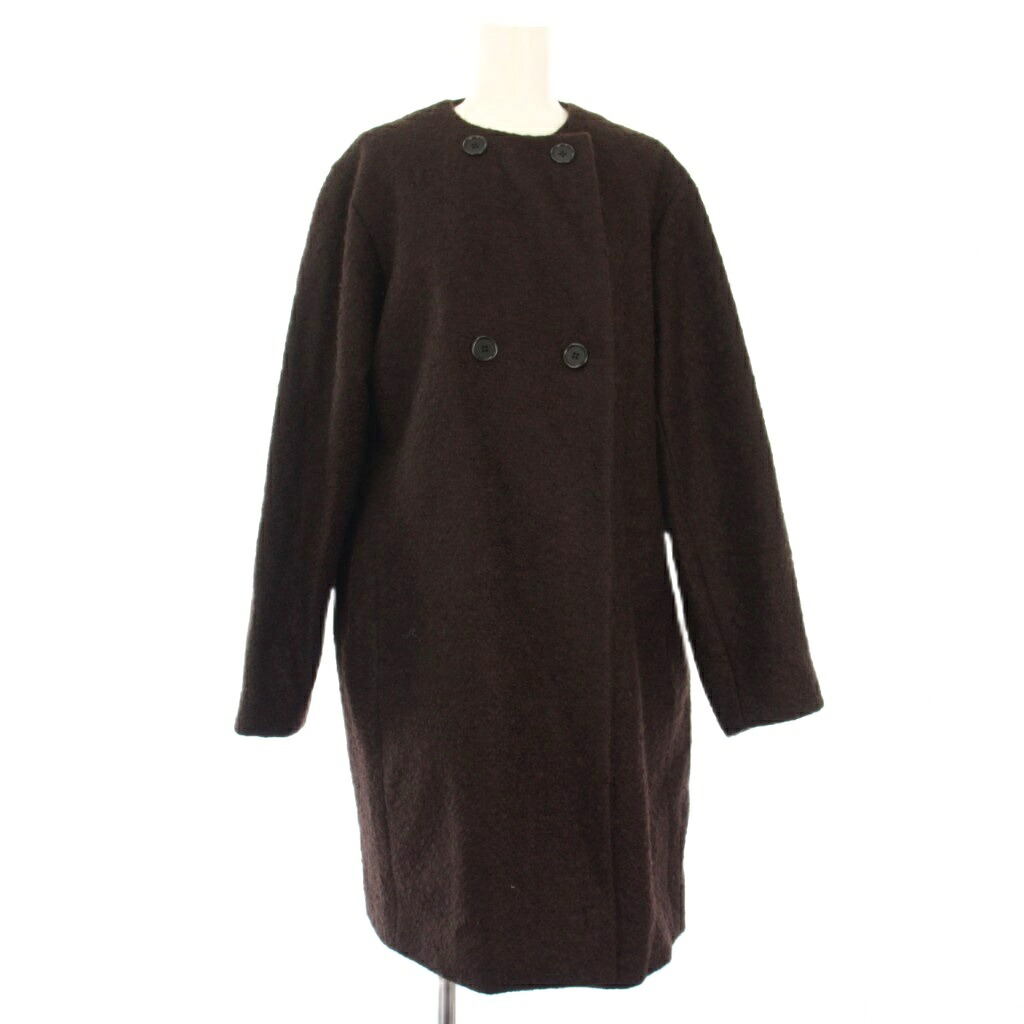 【中古】イエナ IENA 24AW カラーレスループコート ノーカラーコート アウター 36 茶 24020900056040 /TK レディース 【ベクトル 古着】 251128