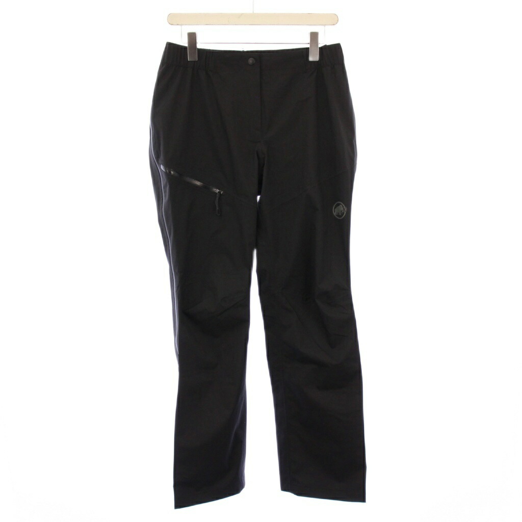 【中古】マムート MAMMUT Alto Light HS Pants AF アルトライトハードシェルパンツアジアンフィット スラックス ジップフライ ロゴ ワンカラー M 黒 ブラック 1020-13670 /BB レディース 【ベクトル 古着】 251202