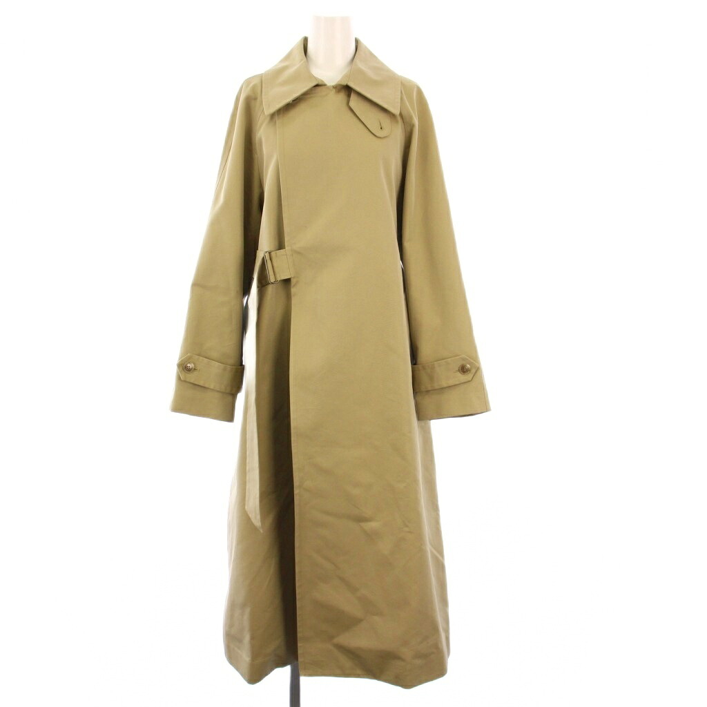 【中古】未使用品 トラディショナルウェザーウェア Traditional Weatherwear タグ付き MILTON ステンカラーコート アウター ロング 34 ベージュ L231APFCO0315KG /KH レディース 【ベクトル 古着】 251204