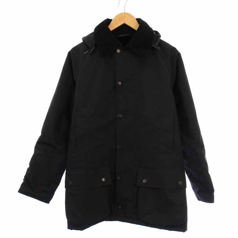 【中古】バブアー Barbour SL BEAUFORT JACKET FUR LINED ビューフォートジャケット アウター ボンネット フェイクファー 34 黒 黒いこと 1702292 /AN40 ▲H レディース 【ベクター 古着】 260123 レディースファッション-コート・ジャケット