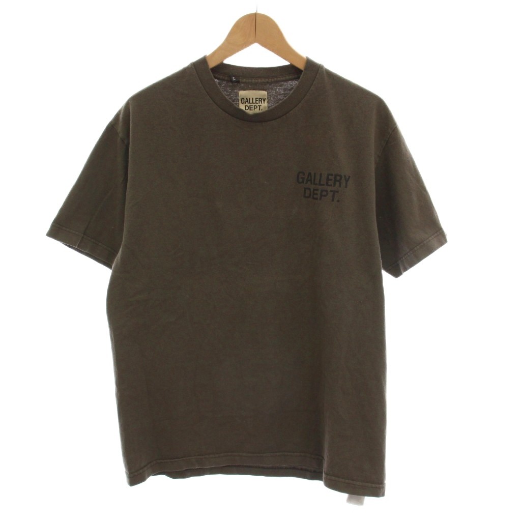 【中古】ギャラリーデプト GALLERY DEPT. Tシャツ カットソー クルーネック 半袖 M カーキ /YM メンズ 【ベクトル 古着】 251206