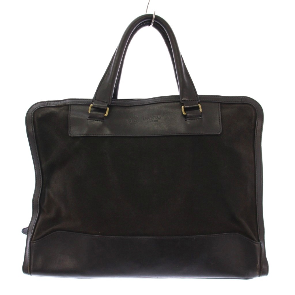 GANZO CB‐1 ブリーフケース キャンバス レザー ブラック GANZO CB‐1 ブリーフケース キャンバス レザー ブラック GANZO CB‐1