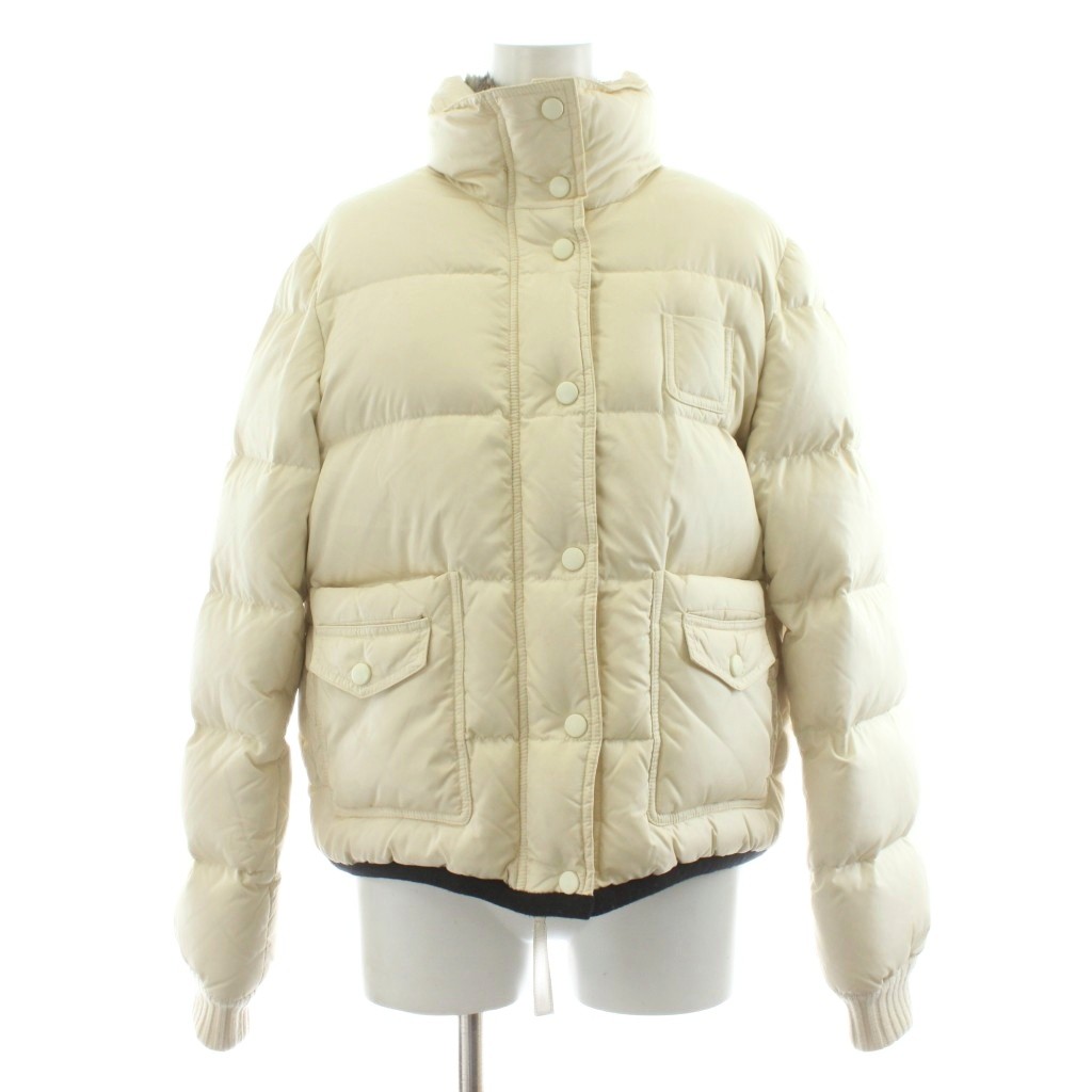 【中古】3.1 フィリップリム 3.1 phillip lim ダウンジャケット スタンドカラー ジップアップ ラビットファー ナイロン 6 白 ホワイト /KU レディース 【ベクトル 古着】 251209