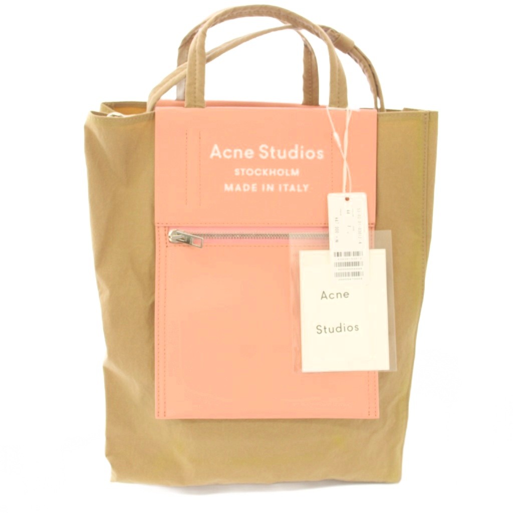 【中古】アクネ ストゥディオズ Acne Studios Baker Out M トートバッグ ハンドバック ショルダーバッグ 2WAY ベージュ さくら色 /TK レディース 【ベクター 古着】 251213 トートバッグ-バッグ・小物・ブランド雑貨-バッグ