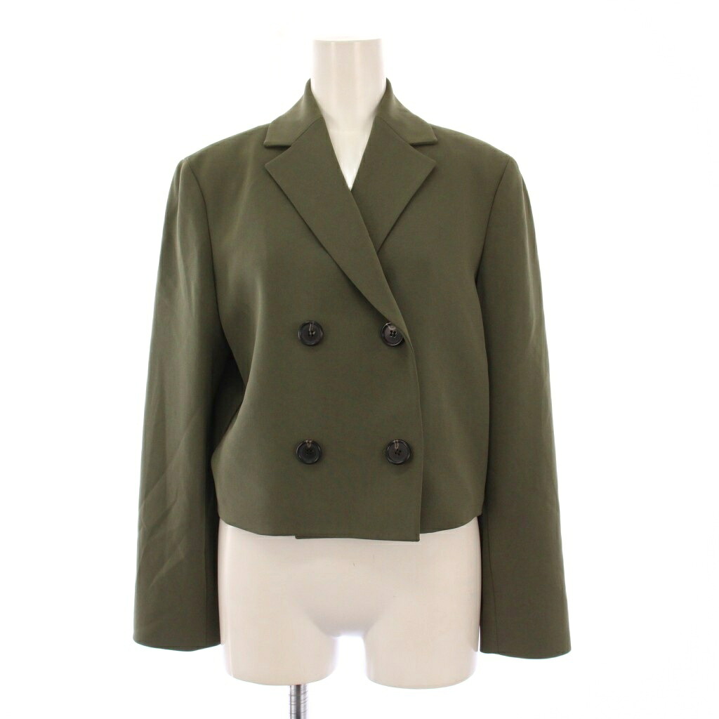 中古】セオリー Theory 23AW Admiral Crepe Crop DB JKT テーラード 