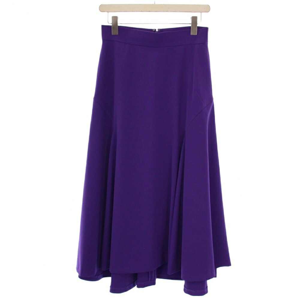 【中古】アドーア ADORE 22AW ストレッチダブルクロススカート ロング フレア 38 紫 5313120224 /BM レディース 【ベクトル 古着】 251218
