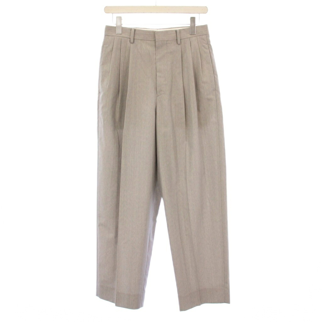 【中古】イレーヴ YLEVE 25SS WOOL CHAMBRAY TR ウール シャンブレー パンツ スラックス 0 グレー 168-5140035 /KH レディース 【ベクトル 古着】 251218