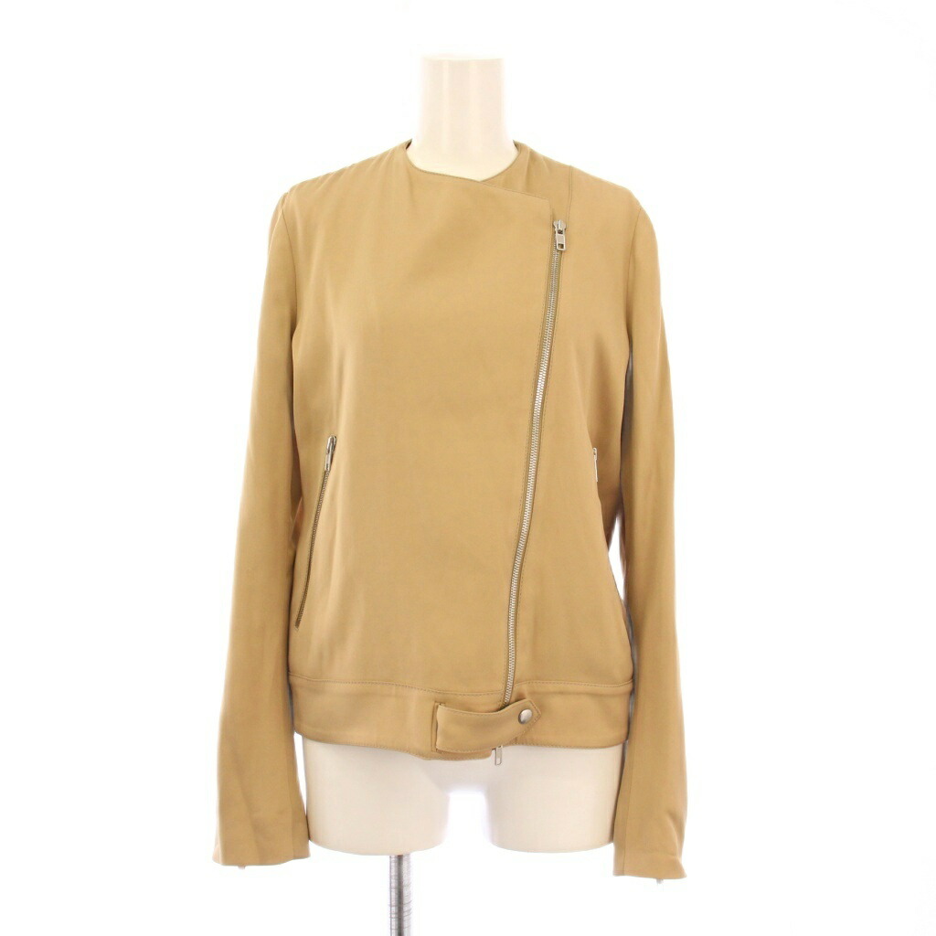 【中古】メゾンマルジェラ 4 Maison Margiela 4 ノーカラージャケット アウター ジップアップ ショート丈 ワンカラー 38 ベージュ /BB レディース 【ベクトル 古着】 251219