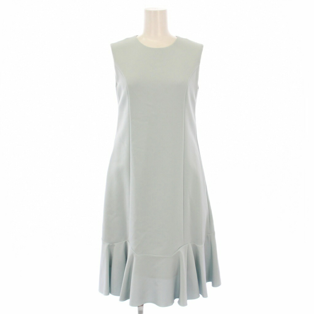 【中古】フォクシーニューヨーク FOXEY NEW YORK Dress Freesia ノースリーブワンピース ひざ丈 38 水色 37075 /KH レディース 【ベクトル 古着】 251223