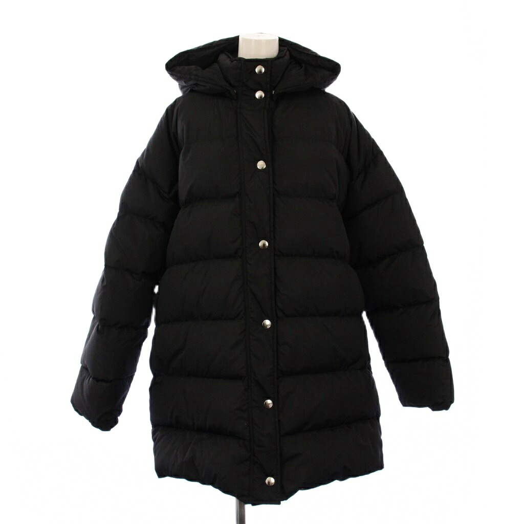【中古】エムエスジーエム MSGM ダウンコート アウター ミドル丈 ロゴ 40 黒 /KH レディース 【ベクトル 古着】 251225 8,330円