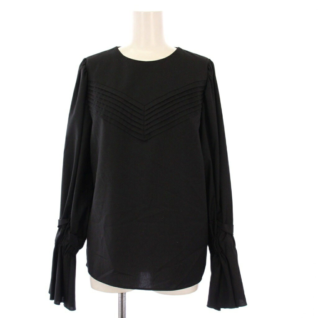 【中古】アドーア ADORE 24SS プレーンクロスブラウス カットソー プルオーバー 長袖 38 黒 531-4110010 /KH レディース 【ベクトル 古着】 251230