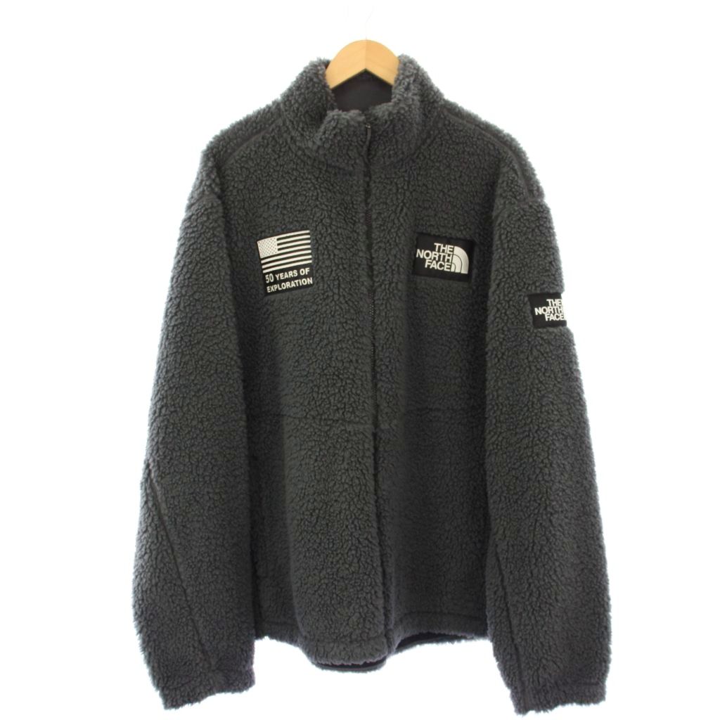 【中古】ザノースフェイス 白いこと下げ札 THE NORTH FACE WHITE LABEL 50周年ひな型 SNOW CITY FLEECE JACKET スノーシティ フリースジャケット ボア 3XL 薄墨色 NJ4FM71B /KH メンズ 【ベクター 古着】 260108