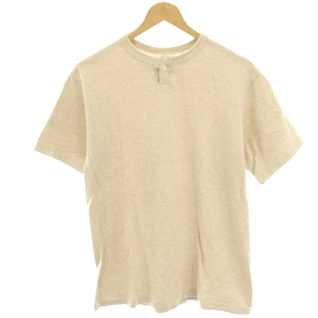 【中古】ウエアハウス WAREHOUSE カットソー Tシャツ ヘンリーネック 半袖 M ベージュ /HN メンズ 【ベクトル 古着】 260108