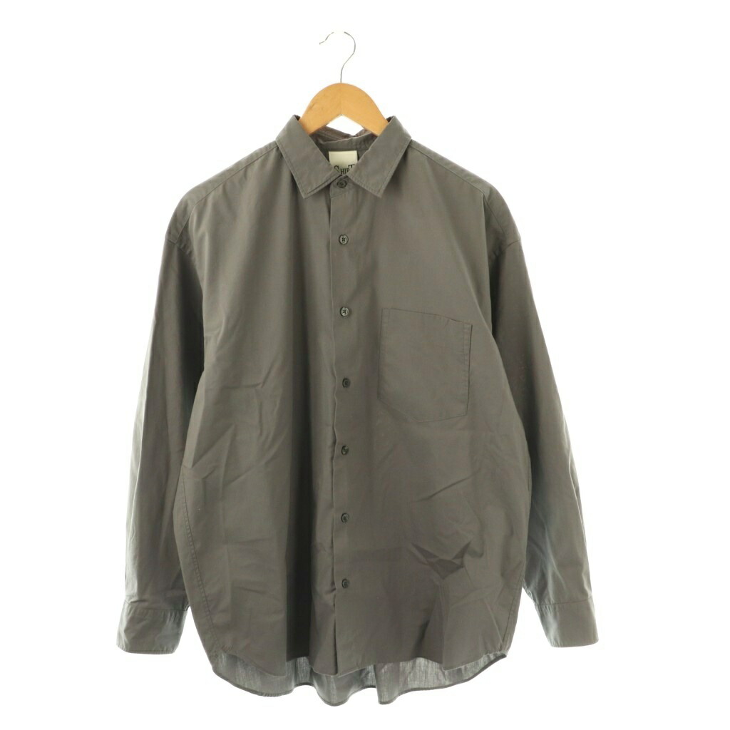 【中古】ファーストハンド Firsthand 211-74005 シャツ 長袖 前開き コットン M グレー /NR メンズ 【ベクトル 古着】 260121
