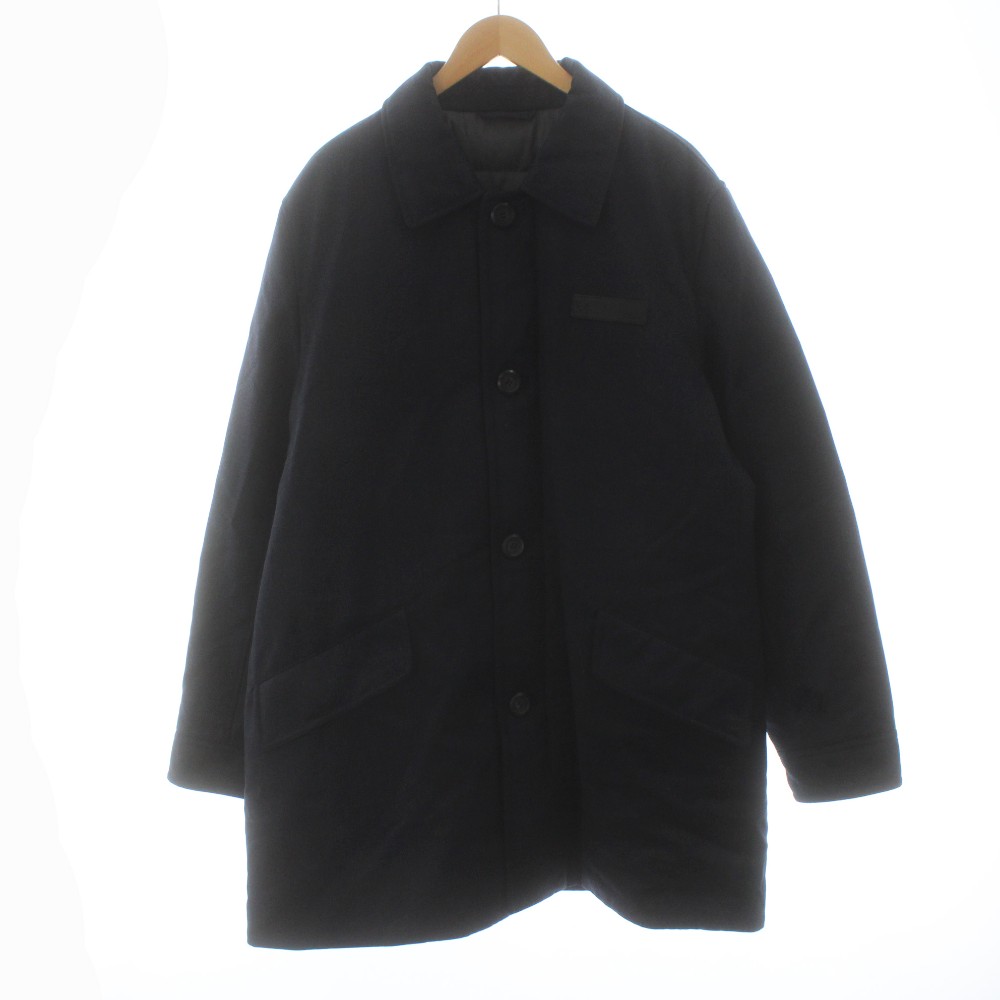 【中古】サルヴァトーレフェラガモ Salvatore Ferragamo ダウンジャケット ステンカラー ウール 56 紺 ネイビー 143421 /KU メンズ 【ベクトル 古着】 260120