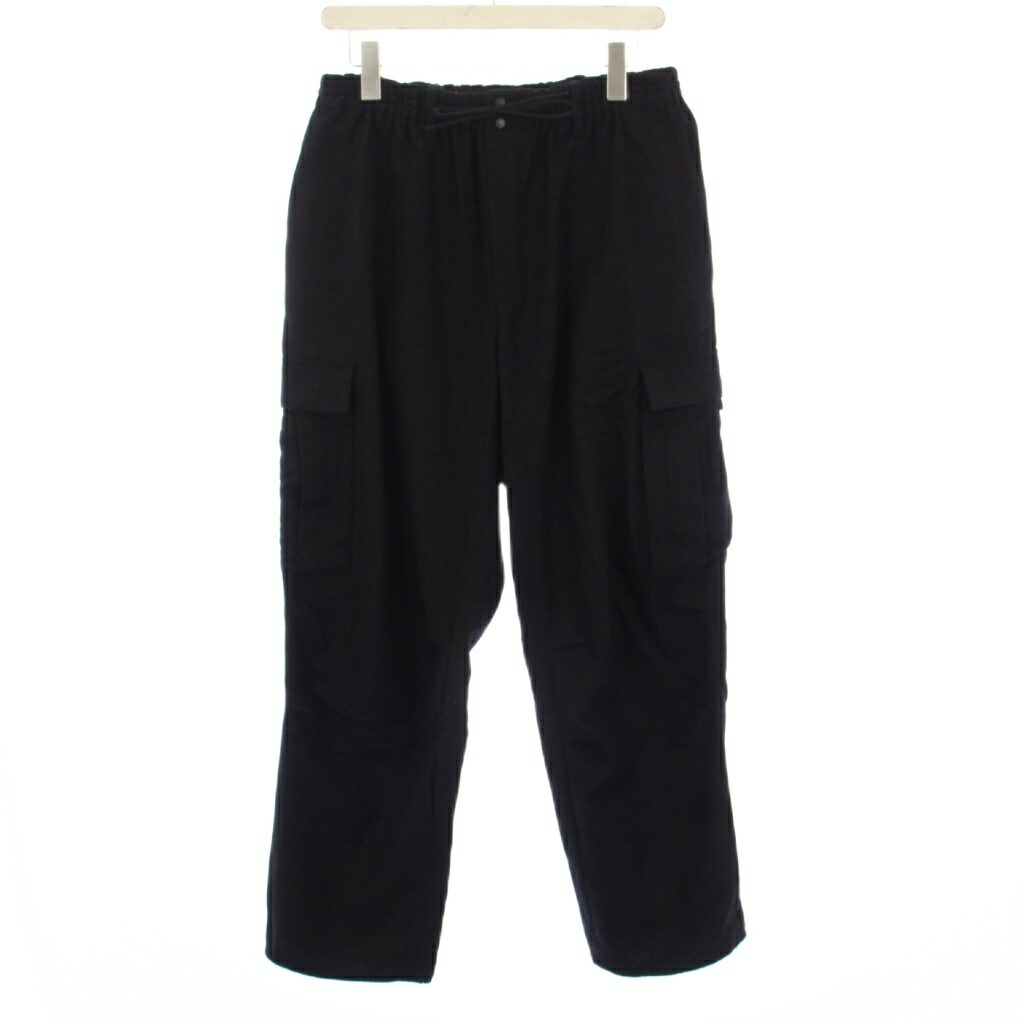 【中古】ワイスロバート・エドワード・リー Y-3 ヨウジヤマモト アディダス 21AW CLASSIC WOOL FLANNEL CARGO PANTS クラシックウールフランネルカーゴパンツ たわい無い S 黒 HB3391 /KH メンズ 【ベクター 古着】 260127