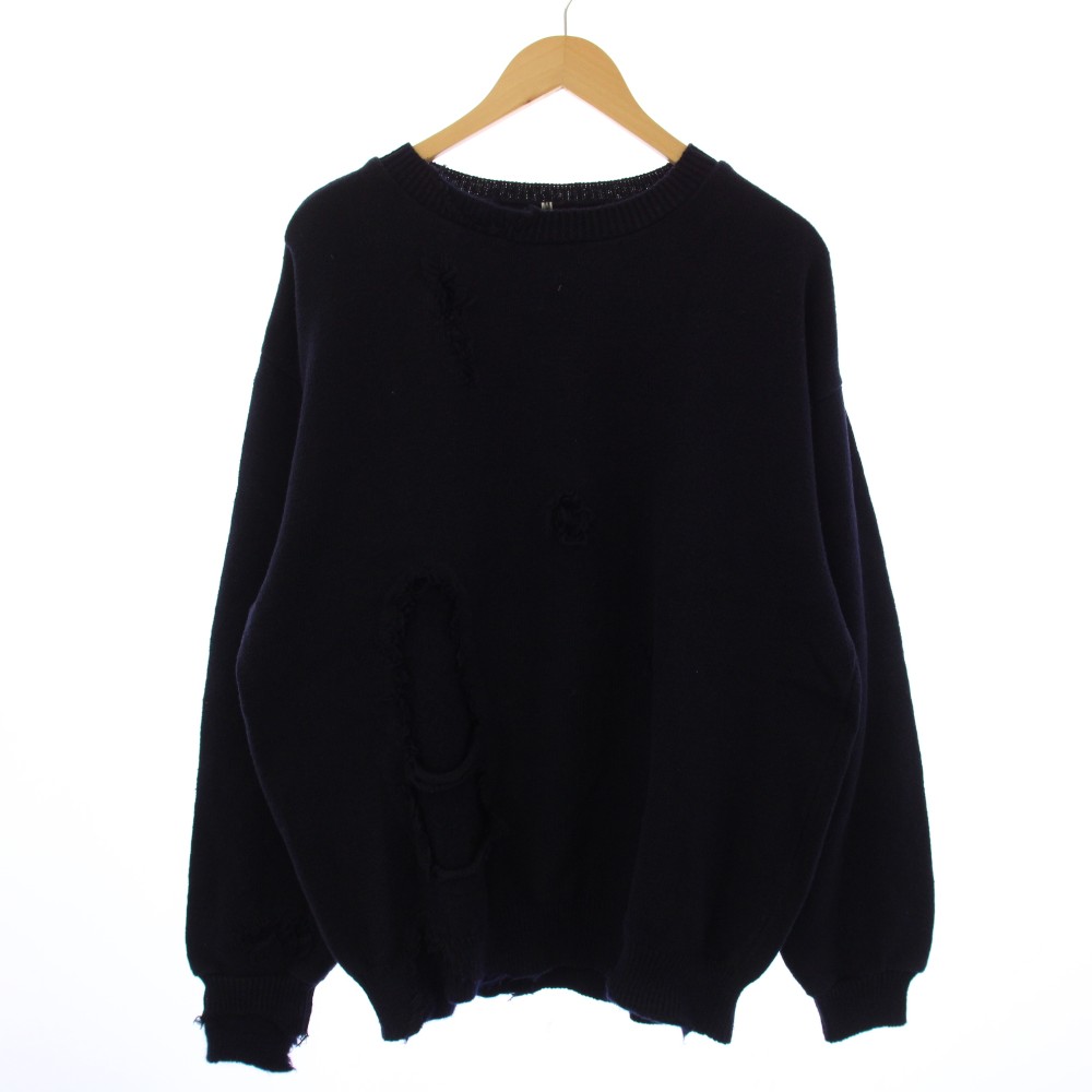 【中古】イシューシングス ISSUETHINGS type49 ニット セーター 長袖 ダメージ加工 1 紺 /BM メンズ 【ベクトル 古着】 260122 12,084円