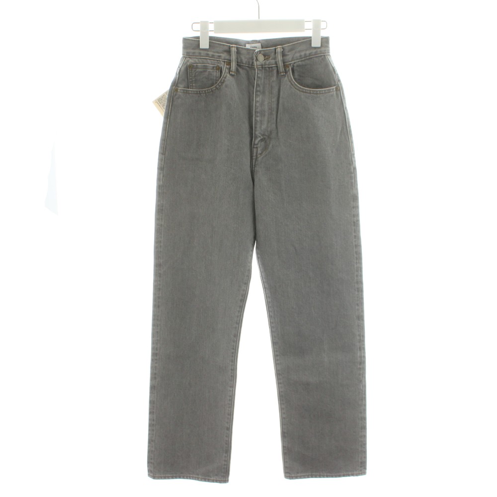 【中古】未使用品 シオタ CIOTA スビンコットン 13.5oz ハイウエストデニム ジーンズ ジーパン Gパン ジッパーフライ 26 グレー NPTL-5HI-LGR /AN7 メンズ 【ベクトル 古着】 260122