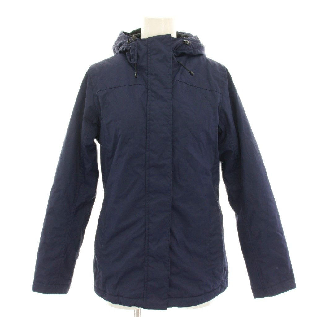 【中古】エルエルビーン L.L.BEAN ジェイフィット J Fit ジップアップパーカー マウンテンパーカー 中綿ジャケット アウター フード 裏地ボア XS 紺 ネイビー 273687 /YT レディース 【ベクトル 古着】 260126