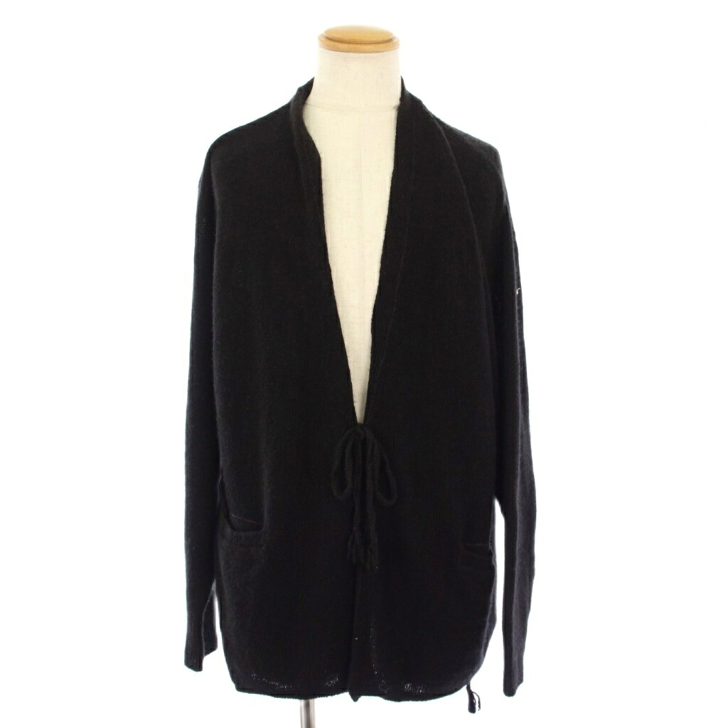 【中古】コモリ COMOLI カシミヤ製品染 ニットカーディガン 長袖 3 黒 A03-06001 /KH メンズ 【ベクトル 古着】 260129
