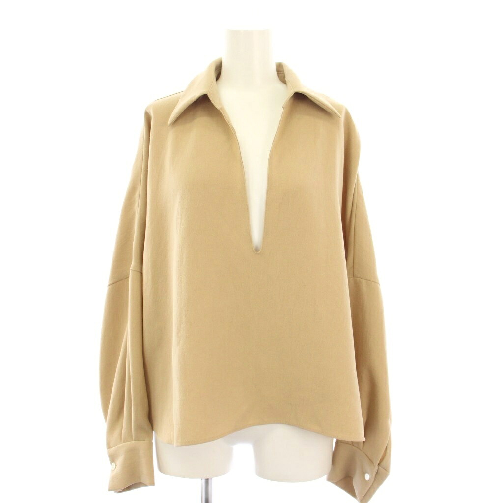 【中古】プラージュ Plage 25ss GEORGETTE SKIPPER ブラウス シャツ プルオーバー 長袖 ベージュ 25051922856030 /KH レディース 【ベクトル 古着】 260129