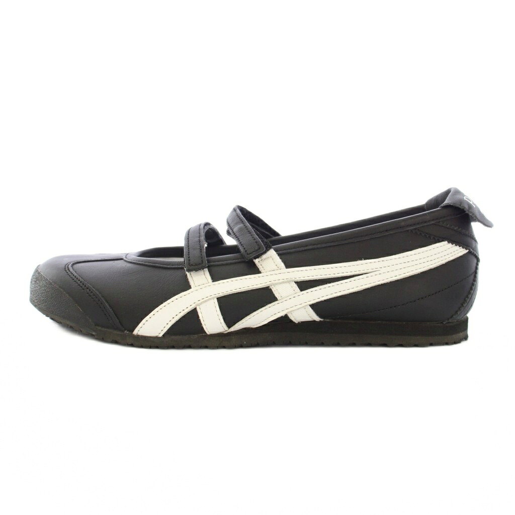 【中古】オニツカタイガー Onitsuka Tiger PATOU MEXICO 66 BALLERINA メキシコ66 バレリーナ スニーカー US6 24.5cm 黒 ブラック 白 ホワイト /BB レディース 【ベクトル 古着】 260131