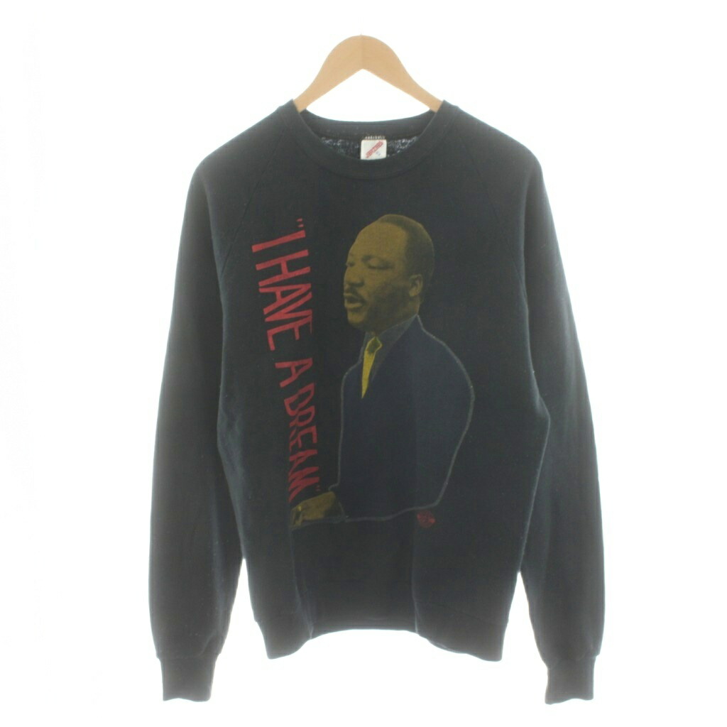 【中古】ジャージーズ JERZEES 80s 第一人者代理牧師 流汗 調教師 ロゴタイプ XL 黒 黒いこと /AN27 メンズ 【ベクター 古着】 260131