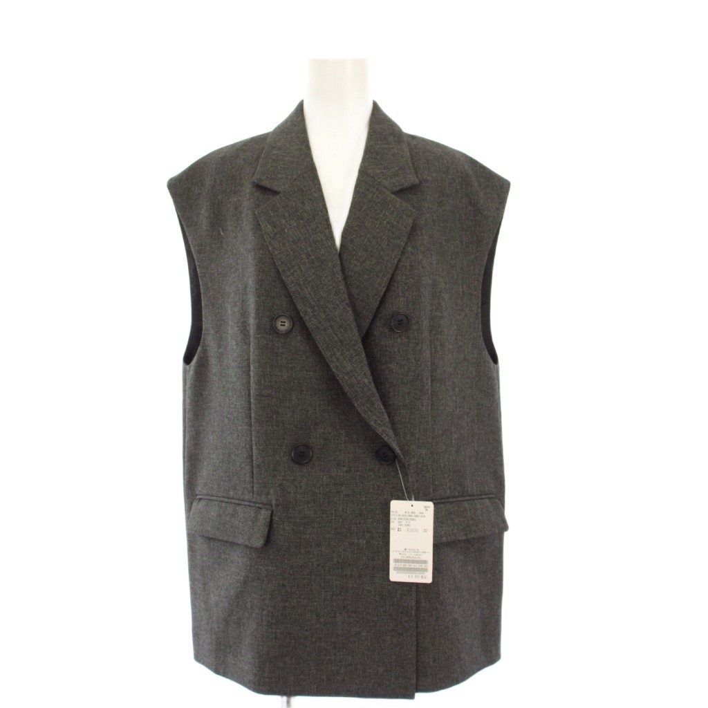 【中古】未使用品 スピック&スパン Spick&Span 25AW メランジダブルブレストジレ ベスト 38 グレー 25010200106130 /KH レディース 【ベクトル 古着】 260131 11,175円