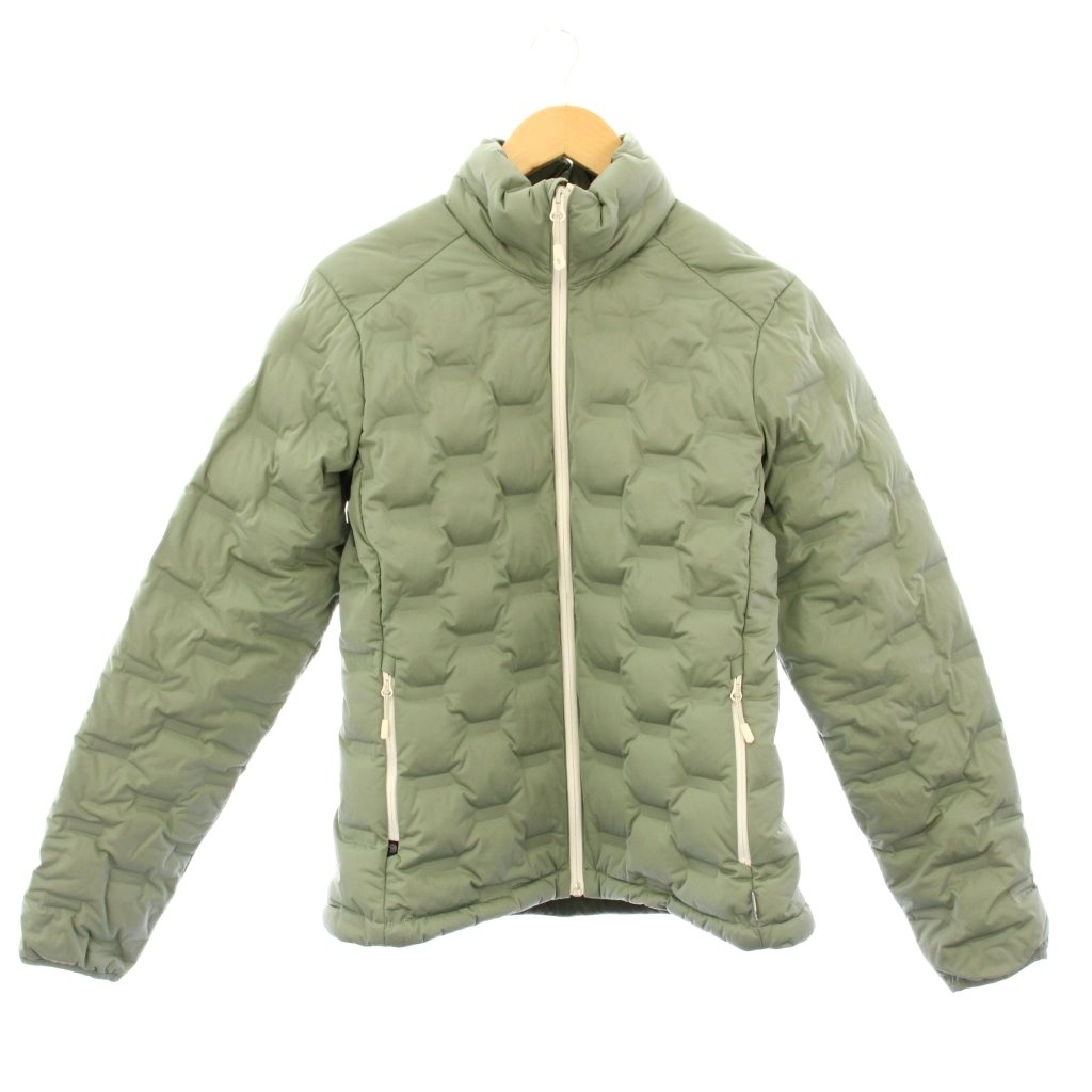 【中古】マウンテンハードウェア MOUNTAIN HARD WEAR STRETCH DOWN ストレッチダウンジャケット アウター スタンドカラー ワンカラー ジップアップ S カーキ OL0828 /BB メンズ 【ベクトル 古着】 260203