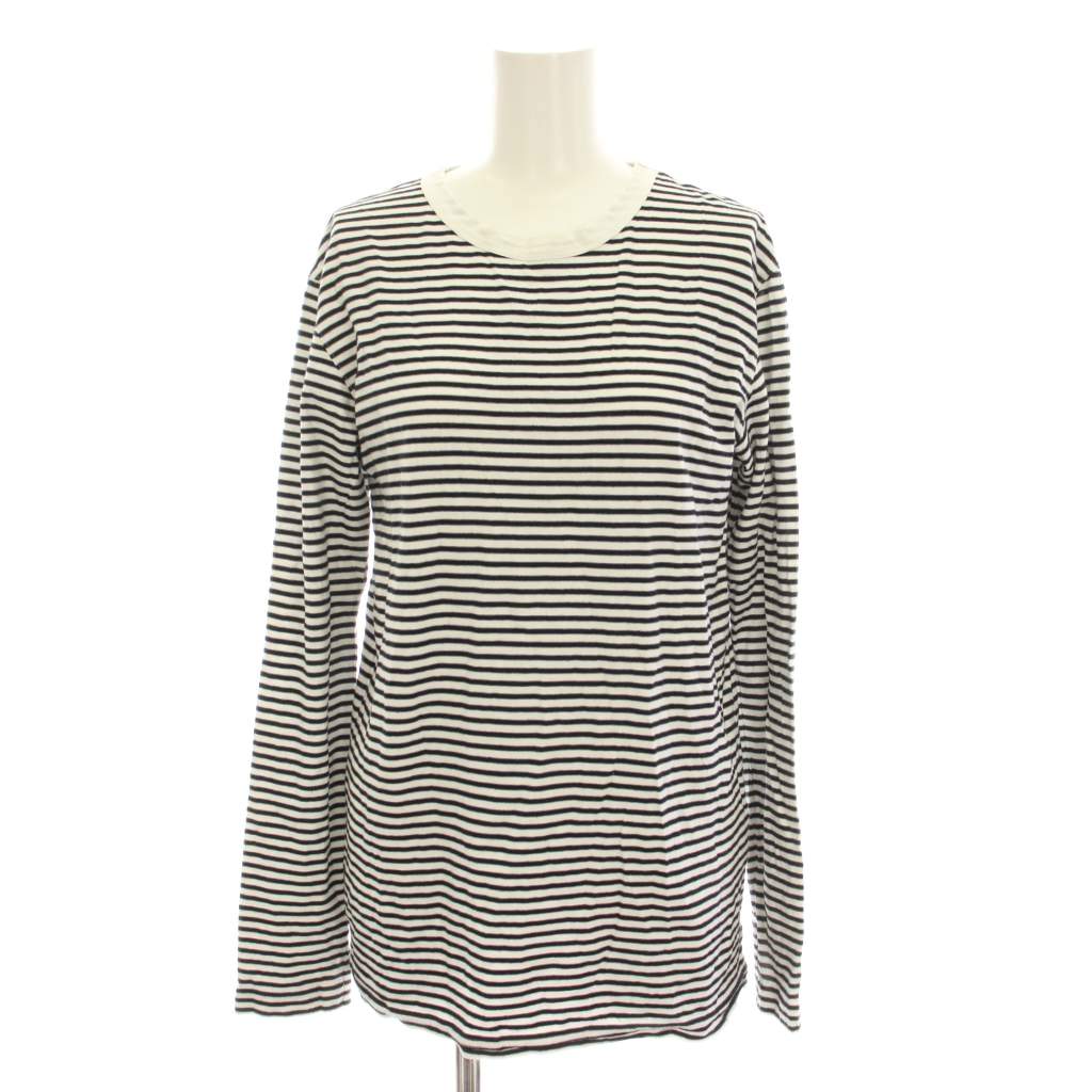 【中古】ドゥーズィエムクラス DEUXIEME CLASSE 21AW COCO Stripe Tシャツ No5 カットソー ロンT ボーダー 長袖 黒 白 21070500712030 /YM レディース 【ベクトル 古着】 260206