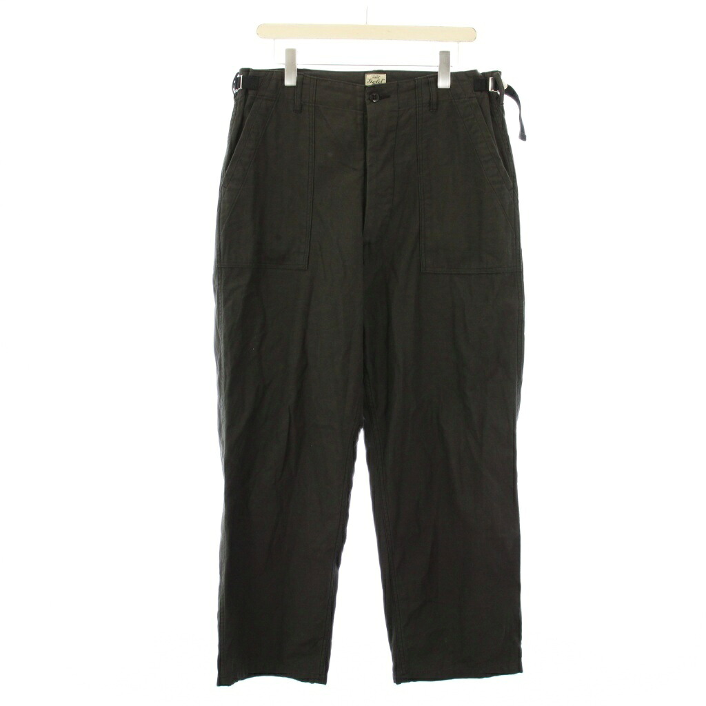【中古】ゴールド GOLD 東洋エンタープライズ LIGHT BACKSATIN UTILITY PANTS ワイドパンツ L グレー GL42273 /KH メンズ 【ベクトル 古着】 260206