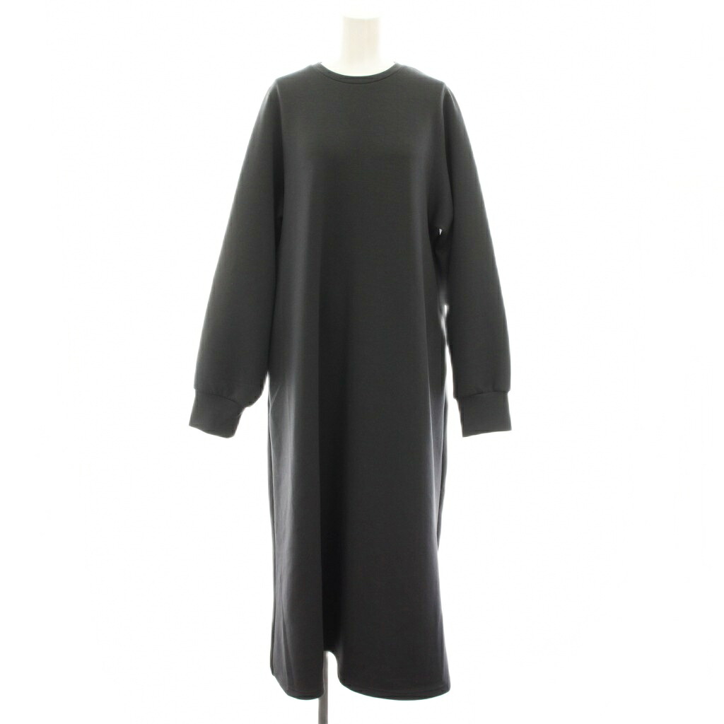 【中古】アンフィーロ UNFILO ビューティーフォルムジャージー BEAUTY FORM JERSEY ワンピース ロング 長袖 XL グレー OPURCW0359 /YT レディース 【ベクトル 古着】 260205