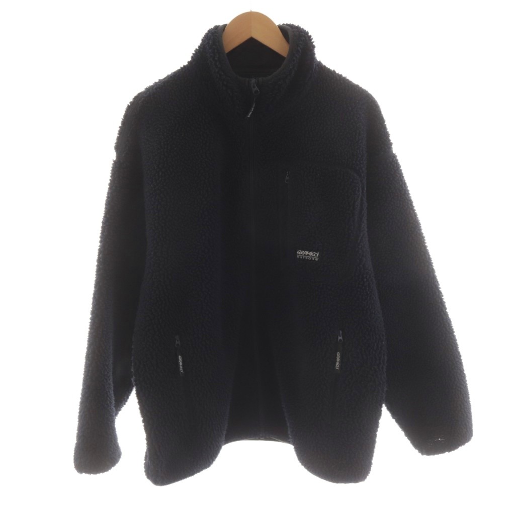 【中古】グラミチ GRAMICCI フリースジャケット ボア ジップアップ アウター L 紺 ネイビー G2FU-J045 /AN48 メンズ 【ベクトル 古着】 260210