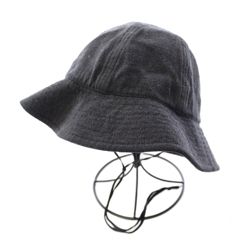 【中古】コモリ COMOLI シルクネップハット バケットハット バケハ 帽子 ワンカラー 黒 ブラック V01-07001 /BB メンズ 【ベクトル 古着】 260210