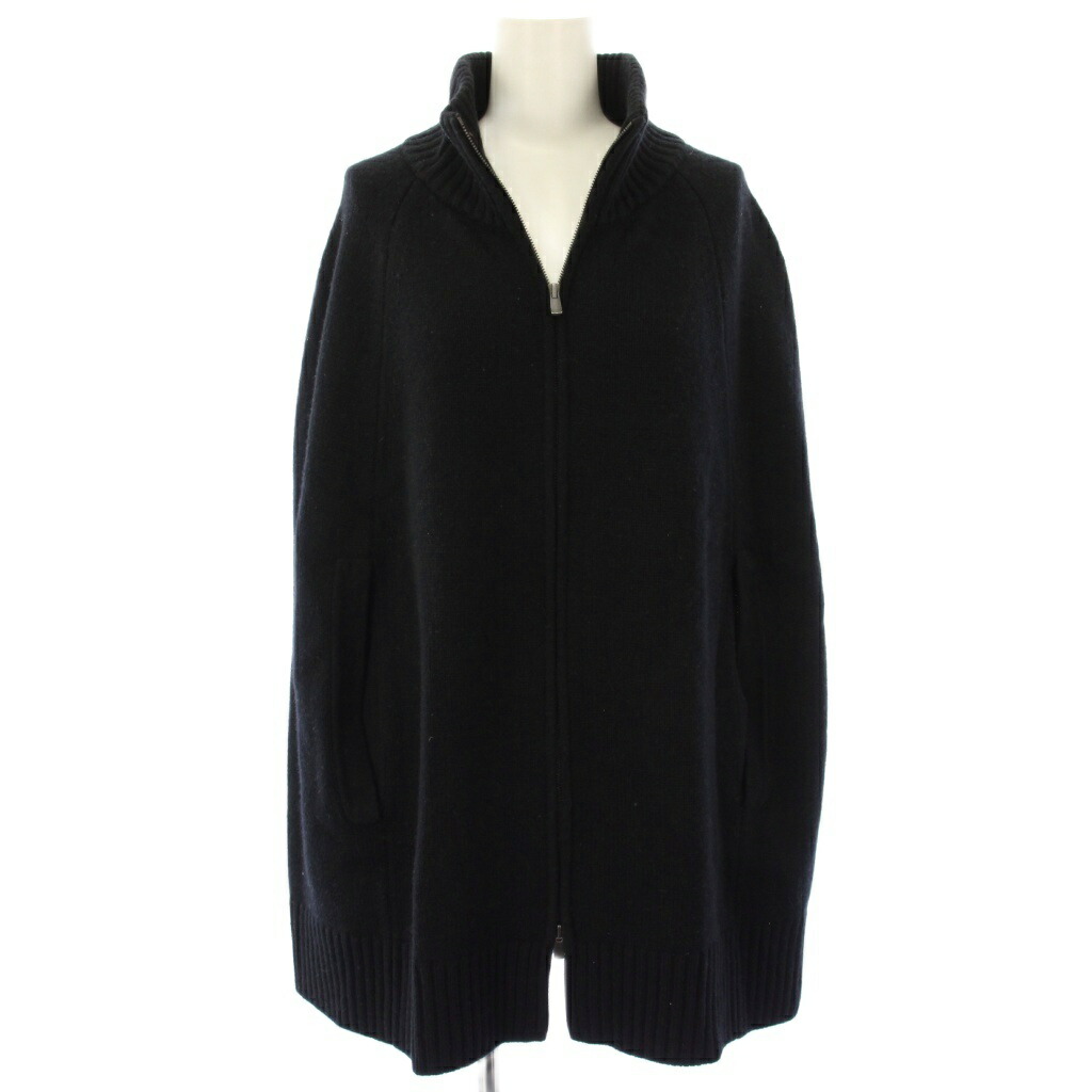 【中古】セオリーリュクス theory luxe 23AW MORBI HARRY ポンチョ ニット カシミヤ混 グローブ付き 38 黒 03-3303741 /TK レディース 【ベクトル 古着】 260216