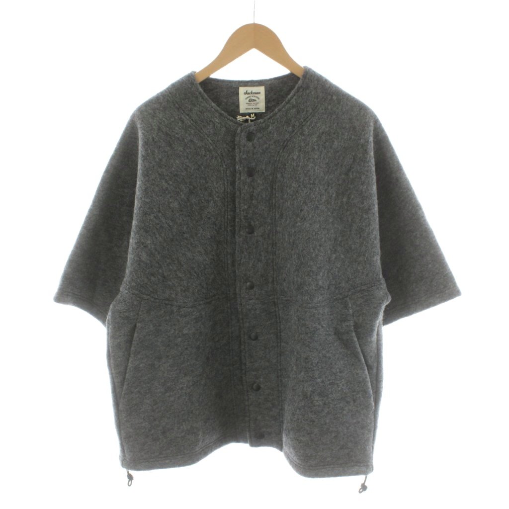 【中古】未使用品 ジャックマン Jackman ウールウオッチシャツ Wool Watch Shirt 半袖 M グレー JM8375 /AN7 メンズ 【ベクトル 古着】 260220