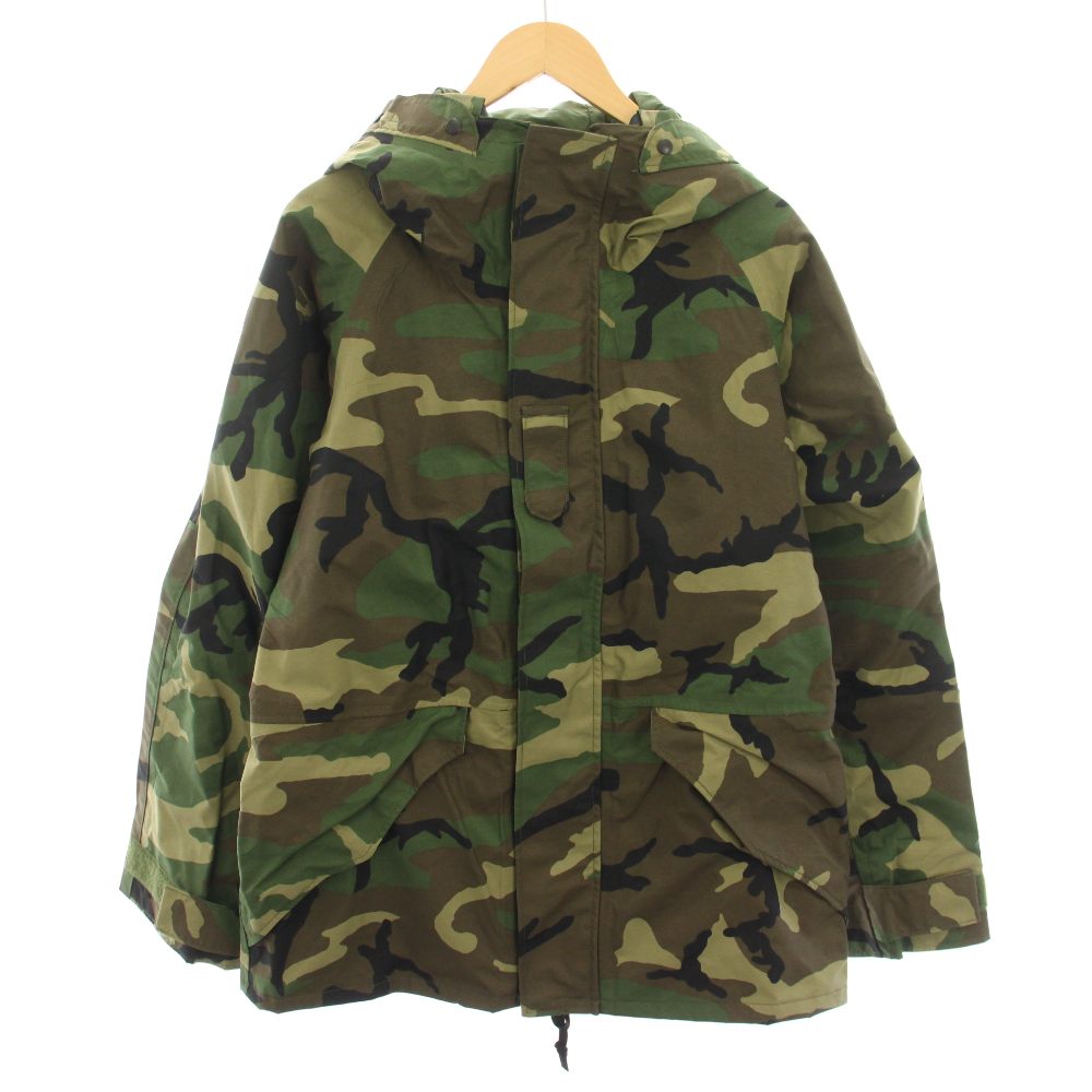 【中古】ユーエス アーミー US.ARMY 2002年製 エクワックスパーカ ECWCS PARKA マウンテンパーカー アウター フード 迷彩柄 ミリタリー柄 M カーキ SP0100-02-D-4014 /YT メンズ 【ベクトル 古着】 260220｜ブランド古着ベクトルプレミアム店