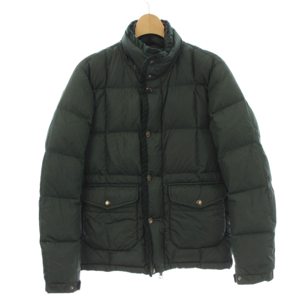 【中古】モンク軌跡 MONCLER VERNET 落ち込む上衣 緑 緑であること ナイロン ジップアップ 0 緑 緑であること G32-003 /HN メンズ 【ベクター 古着】 260311