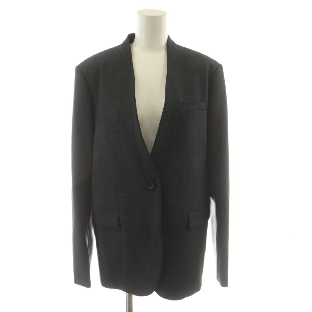 【中古】否ブル NOBLE 24AW ダブルクロスカラーレスジャケット 否色つや上衣 38 薄墨色 24010240606030 /AN35 レディース 【ベクター 古着】 260225