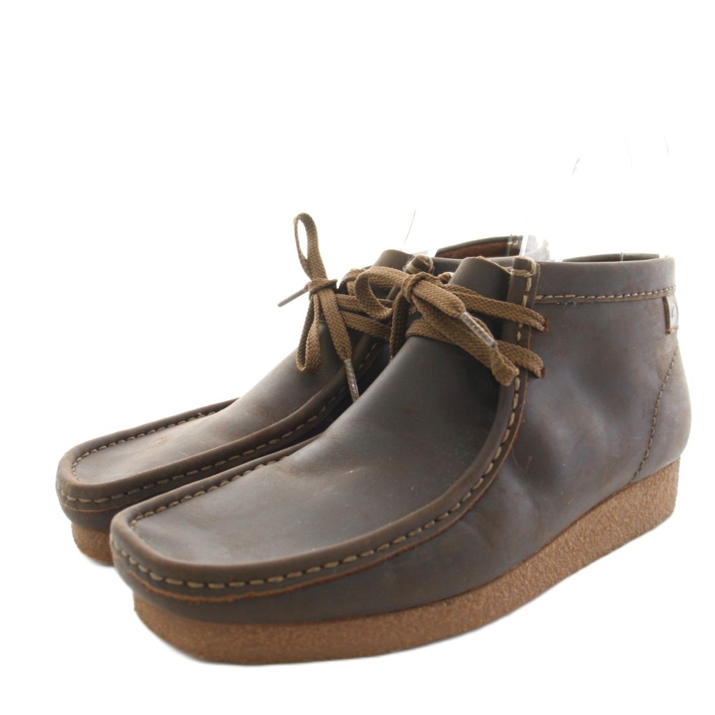 【中古】クラークス clarks 寄せあわせ collection ワラビーブーツ 遊撃手ブーツ なめし革 UK6.5 茶 赤銅色 26159435 /YT ■MA レディース 【ベクター 古着】 260224