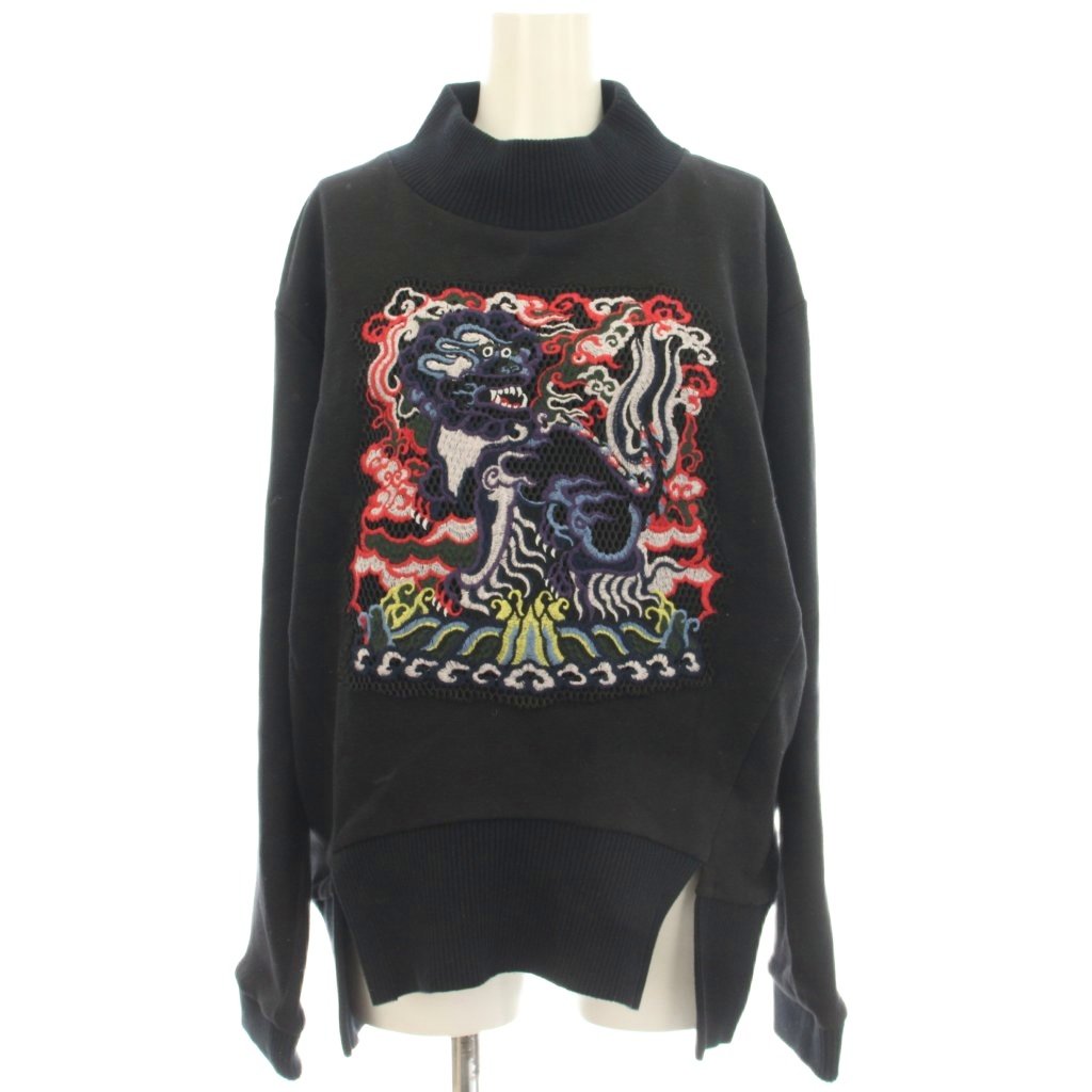 【中古】ヴィヴィアンタム VIVIENNE TAM 流汗 調教師 長袖 刺しゅう 0 黒 015-6260902 /KH レディース 【ベクター 古着】 260226 スウェット・トレーナー-レディースファッション
