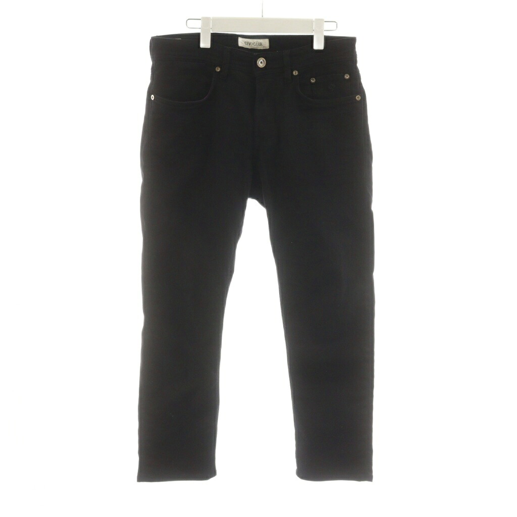 【中古】シビリア SIVIGLIA デニムパンツ ジーンズ ジーパン Gパン 33 黒 ブラック 20S-1 /AN15 メンズ 【ベクトル 古着】 260227 4,428円