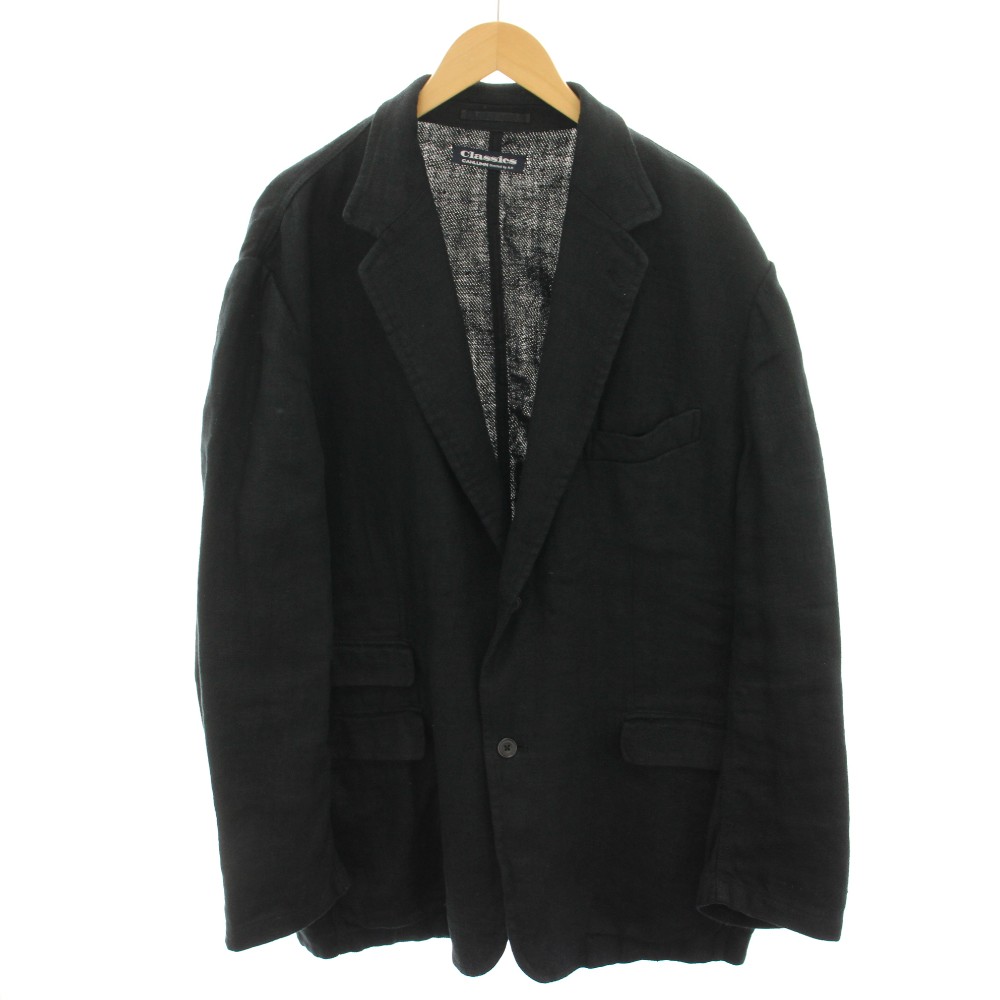 【中古】カウラム CAHLUMN クラシックス Classics リネンテーラードジャケット Linen Tailored Jacket シングル 麻 XXL 黒 ブラック 1054390900004 /YT メンズ 【ベクトル 古着】 260303 26,400円