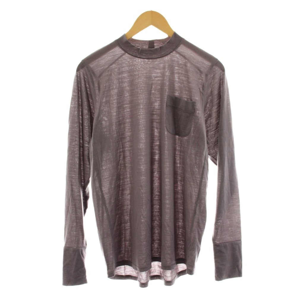 【中古】スーパーナチュラル アトリエブルーボトル super.natural aterlierBluebottle MOCKNECK L/S TEE Tシャツ カットソー 長袖 モックネック ウール M 紫 パープル SNUJ10026 /KU メンズ 【ベクトル 古着】 260303