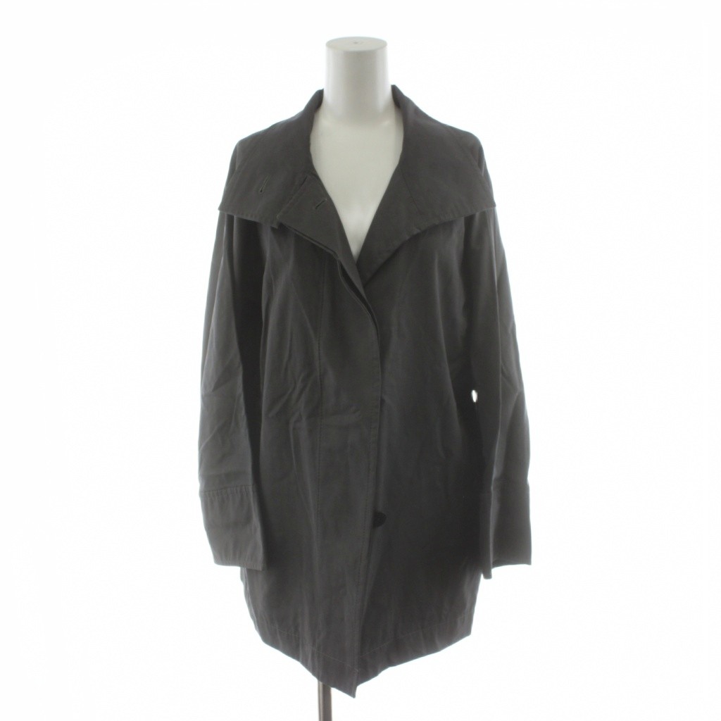 【中古】レキップヨシエイナバ L'EQUIPE YOSHIE INABA 18SS コート ミドル丈 38 グレー B5581FCT066 /AN29 レディース 【ベクトル 古着】 260305