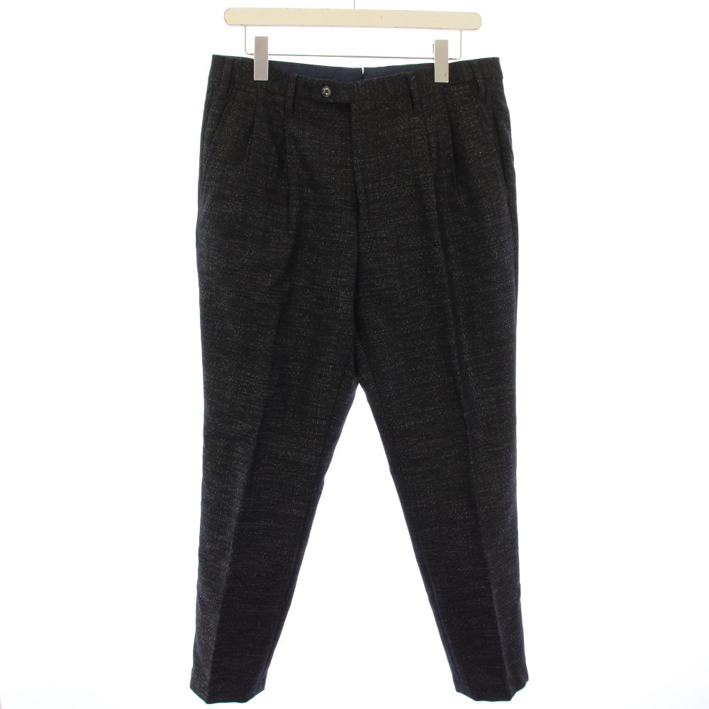 【中古】ヴィガーノ VIGANO パンツ スラックス テーパード 48 黒 ブラック 5812 /TK メンズ 【ベクトル 古着】 260305