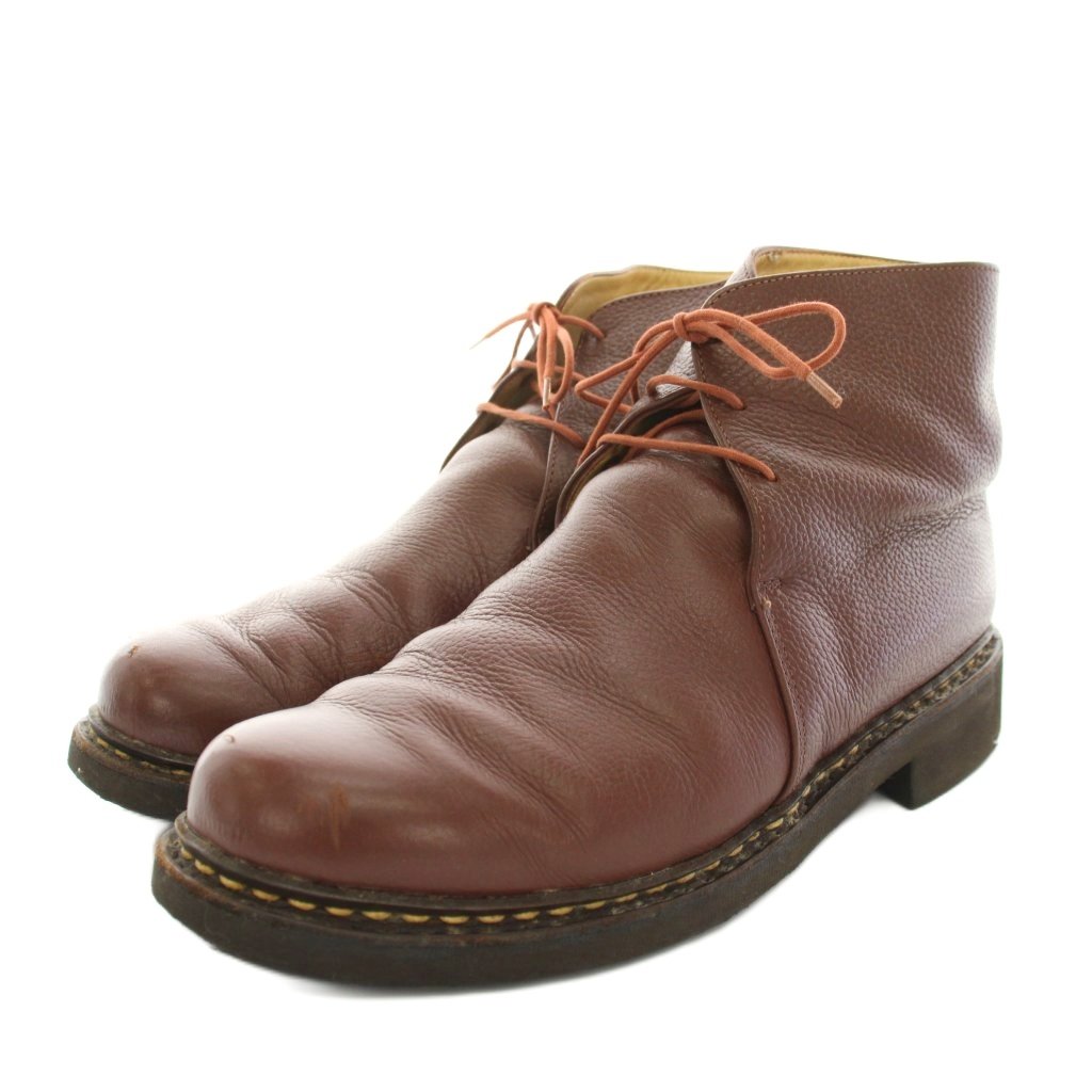 【中古】パラブーツ Paraboot ブロワ BLOIS チャッカブーツ ショートブーツ レザー 箱付き 8 茶 ブラウン 14367 /YT メンズ 【ベクトル 古着】 260306｜ブランド古着ベクトルプレミアム店 27,288円