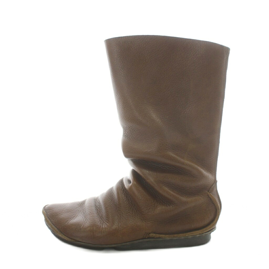 【中古】トリッペン trippen ミドルブーツ バックジップ レザー 37 茶 ブラウン /AN35 レディース 【ベクトル 古着】 260310|ブランド古着ベクトルプレミアム店