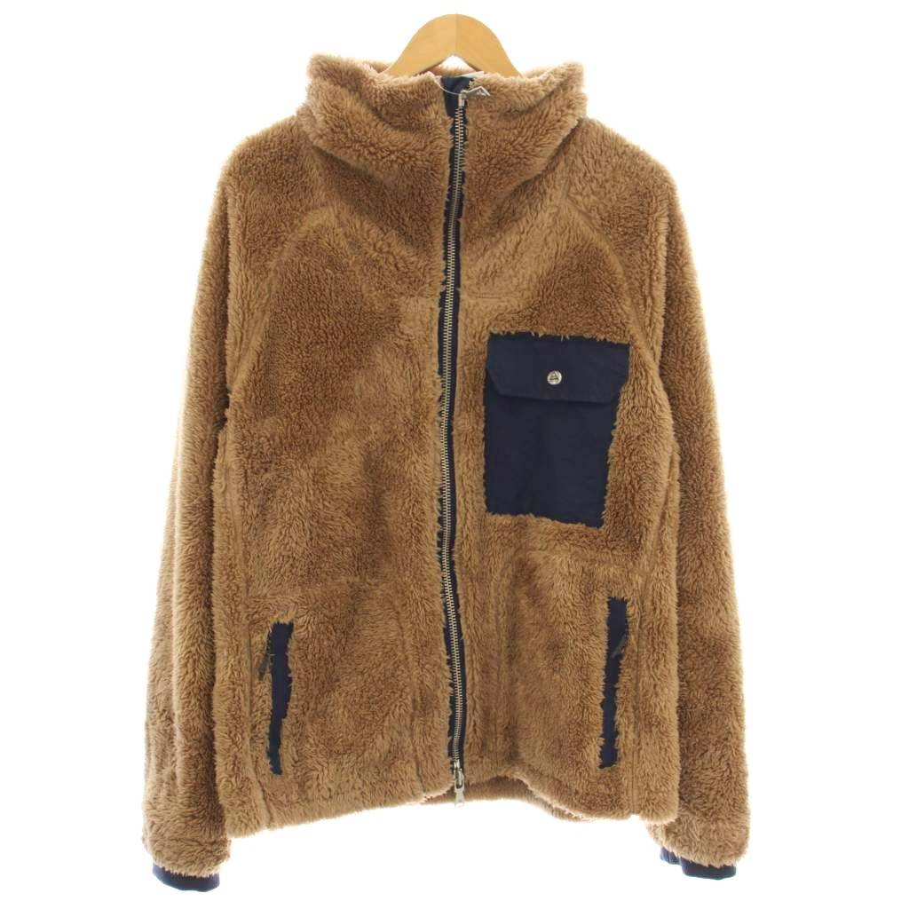 【中古】ケープハイツ CAPE HEIGHTS ボアジャケット フリース スタンドカラー M ベージュ /☆G メンズ 【ベクトル 古着】 260310